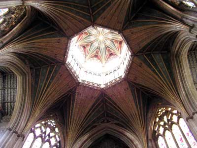 The interior of the lantern at Ely cathedral